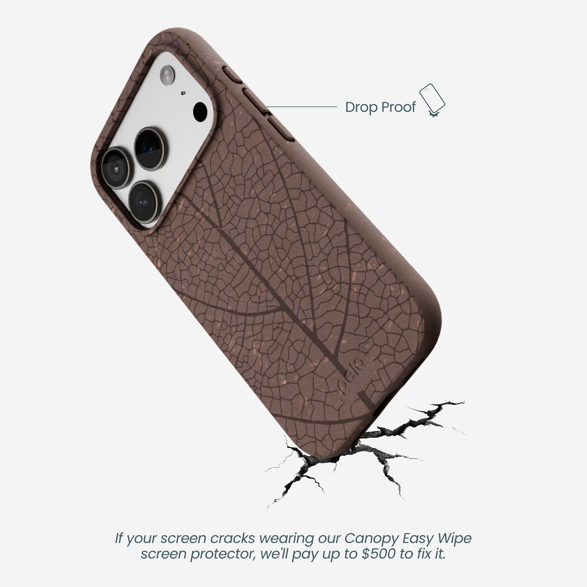 LEAF-VEINS_IP17P_ChocolateBrown