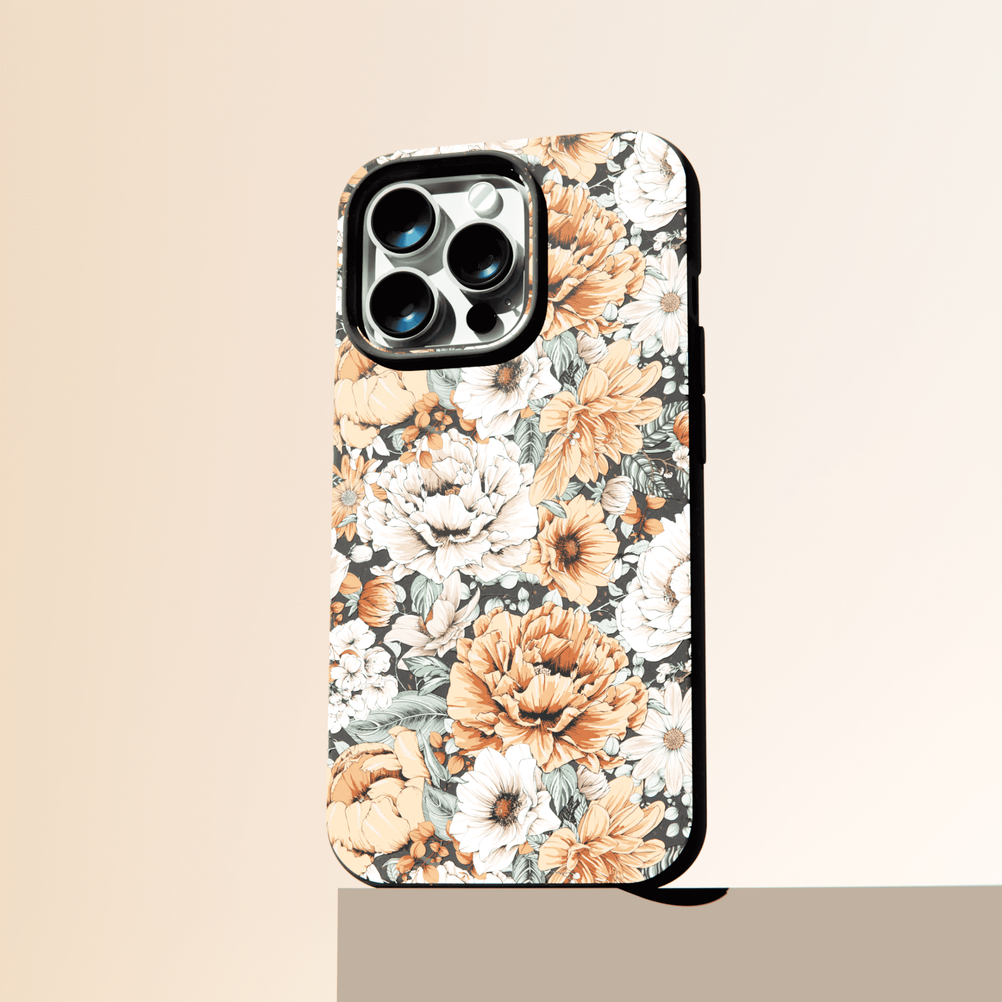 PEACHY-PEONIES_IP11P_Black